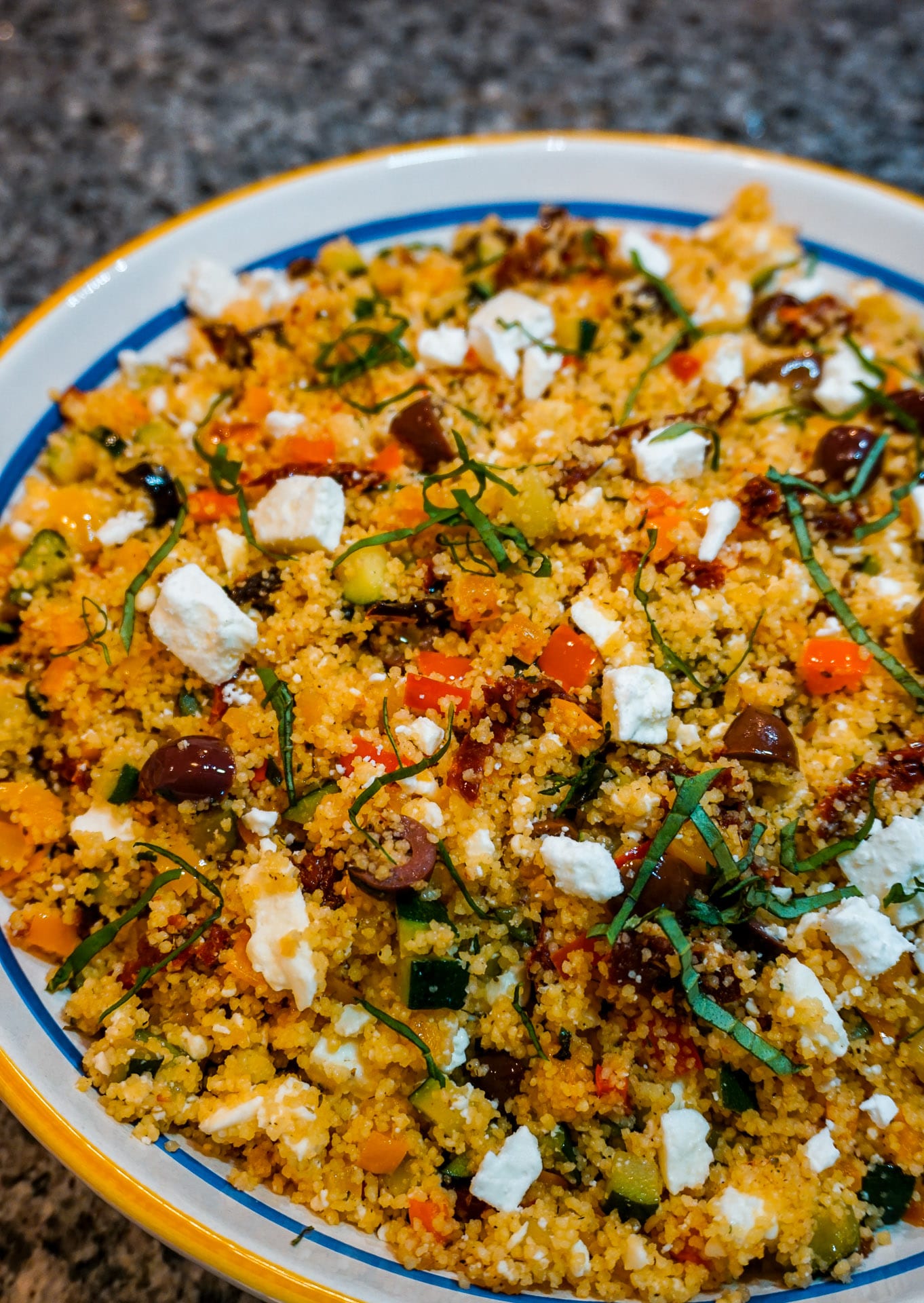 Mediterranean Couscous Salad with Vegetables - A Healthy ...