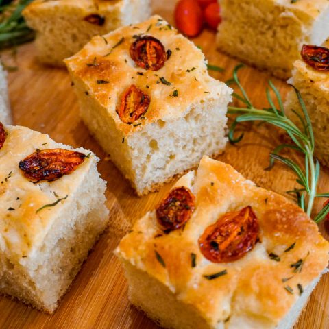 Roasted Cherry Tomato & Rosemary Focaccia - Authentic Italian Recipe