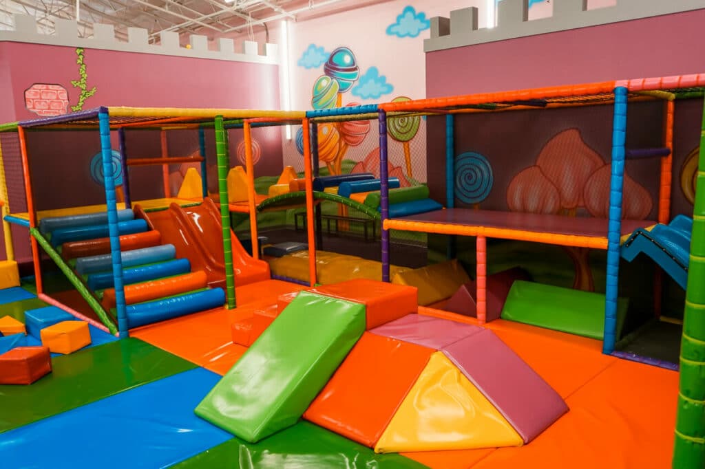 A small indoor playground in Dallas for toddlers at Kids Empire.