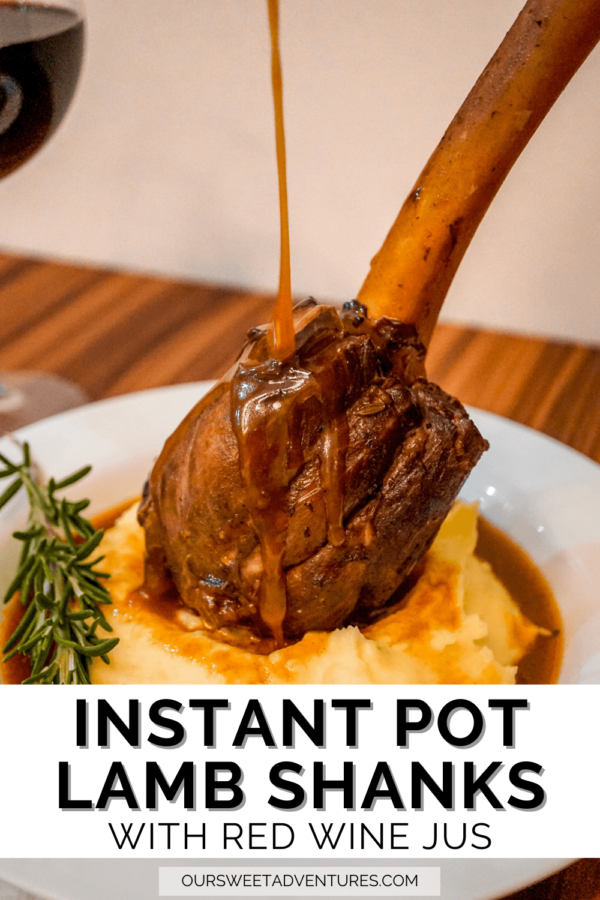 Instant Pot Braised Lamb Shanks With A Red Wine Jus