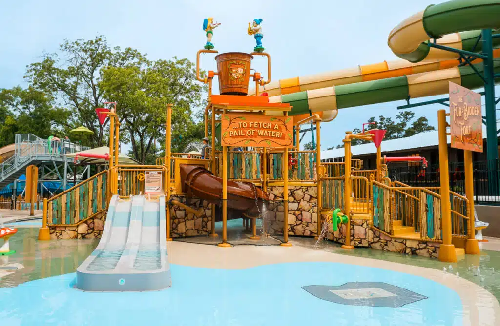 The Fur-Bidden Fort at Schlitterbahn, one of the best places for kids in New Braunfels. 
